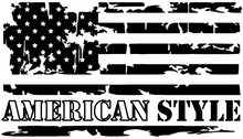 Load image into Gallery viewer, American Style Flag #1 Custom Precision Die Cut Vinyl Decal Sticker Design Style Graphics