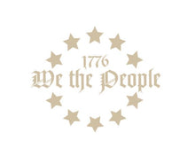 Load image into Gallery viewer, We The People 1776 Star Circle Custom Precision Die Cut Vinyl Decal Sticker Design Style Graphics