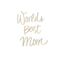 Load image into Gallery viewer, World's Best Mom Custom Precision Die Cut Vinyl Decal Sticker Design Style Graphics