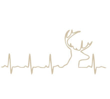 Load image into Gallery viewer, Deer Buck Heartbeat Custom Precision Die Cut Vinyl Decal Sticker Design Style Graphics