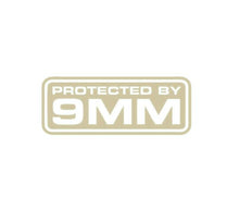 Load image into Gallery viewer, Protected By 9mm Custom Precision Die Cut Vinyl Decal Sticker Design Style Graphics