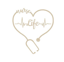 Load image into Gallery viewer, Nurse Life Custom Precision Die Cut Vinyl Decal Sticker Design Style Graphics