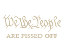 Load image into Gallery viewer, We The People Are Pissed Off Vinyl Decal Sticker Design Style Graphics