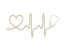 Load image into Gallery viewer, Stethoscope Love Heartbeat Custom Precision Die Cut Vinyl Decal Sticker Design Style Graphics