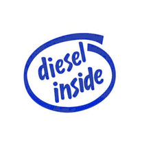 Load image into Gallery viewer, Diesel Inside Custom Precision Die Cut Vinyl Decal Sticker Design Style Graphics