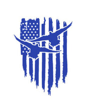 Load image into Gallery viewer, Duck Bird Goose Geese American Flag Custom Precision Die Cut Vinyl Decal Sticker Design Style Graphics