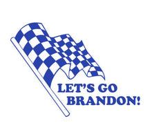 Load image into Gallery viewer, Let's Go Brandon! Race Flag Custom Precision Die Cut Decal Sticker Design Style Graphics