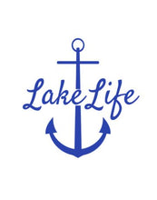 Load image into Gallery viewer, Lake Life Large Anchor Custom Precision Die Cut Vinyl Decal Sticker Design Style Graphics