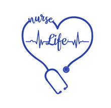 Load image into Gallery viewer, Nurse Life Custom Precision Die Cut Vinyl Decal Sticker Design Style Graphics