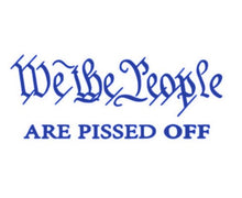 Load image into Gallery viewer, We The People Are Pissed Off Vinyl Decal Sticker Design Style Graphics