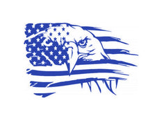 Load image into Gallery viewer, American Flag Bald Eagle Custom Precision Die Cut Vinyl Decal Sticker Design Style Graphics