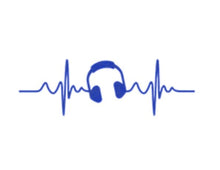 Load image into Gallery viewer, Headphones Heartbeat Custom Precision Die Cut Vinyl Decal Sticker Design Style Graphics