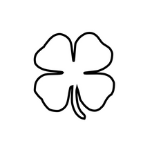Load image into Gallery viewer, Lucky 4 Leaf Clover Custom Precision Die Cut Vinyl Decal Sticker Design Style Graphics