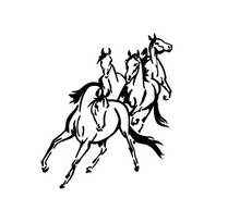 Load image into Gallery viewer, Wild Horses Custom Precision Die Cut Vinyl Decal Sticker Design Style Graphics