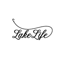 Load image into Gallery viewer, Lake Life Fishing Hook Custom Precision Die Cut Vinyl Decal Sticker Design Style Graphics