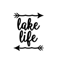 Load image into Gallery viewer, Lake Life Arrows Custom Precision Die Cut Vinyl Decal Sticker Design Style Graphics