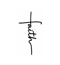 Load image into Gallery viewer, Faith Cross Custom Precision Die Cut Vinyl Decal Sticker Design Style Graphics