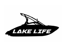 Load image into Gallery viewer, Lake Life Ski Boat Custom Precision Die Cut Vinyl Decal Sticker Design Style Graphics