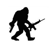 Load image into Gallery viewer, Bigfoot Gun Custom Precision Die Cut Vinyl Decal Sticker Design Style Graphics