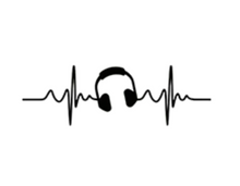 Load image into Gallery viewer, Headphones Heartbeat Custom Precision Die Cut Vinyl Decal Sticker Design Style Graphics