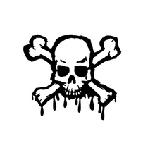 Load image into Gallery viewer, Skull And Crossbones Custom Precision Die Cut Vinyl Decal Sticker Design Style Graphics