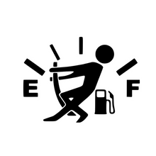 Load image into Gallery viewer, Empty Fuel Man Custom Precision Die Cut Vinyl Decal Sticker Design Style Graphics