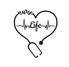 Load image into Gallery viewer, Nurse Life Custom Precision Die Cut Vinyl Decal Sticker Design Style Graphics