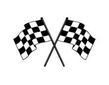 Load image into Gallery viewer, Racing Flags Custom Precision Die Cut Vinyl Decal Sticker Design Style Graphics
