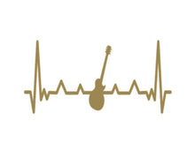 Load image into Gallery viewer, Guitar Heartbeat Custom Precision Die Cut Vinyl Decal Sticker Design Style Graphics