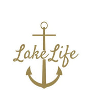 Load image into Gallery viewer, Lake Life Large Anchor Custom Precision Die Cut Vinyl Decal Sticker Design Style Graphics