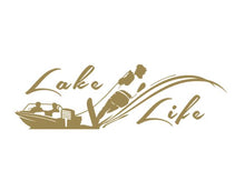 Load image into Gallery viewer, Lake Life Skier Custom Precision Die Cut Vinyl Decal Sticker Design Style Graphics