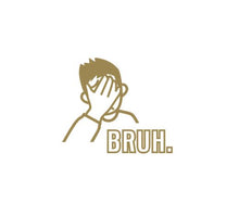 Load image into Gallery viewer, Bruh (Face Palm) Custom Precision Die Cut Vinyl Decal Sticker Design Style Graphics