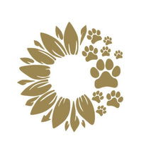 Load image into Gallery viewer, Sunflower Paw Prints Custom Precision Die Cut Vinyl Decal Sticker Design Style Graphics
