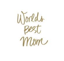 Load image into Gallery viewer, World's Best Mom Custom Precision Die Cut Vinyl Decal Sticker Design Style Graphics