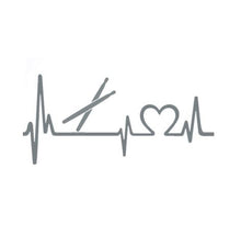 Load image into Gallery viewer, Drum Sticks Drummer Love Heartbeat Custom Precision Die Cut Vinyl Decal Sticker Design Style Graphics