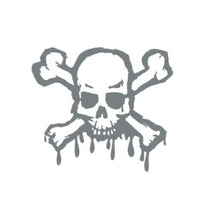 Load image into Gallery viewer, Skull And Crossbones Custom Precision Die Cut Vinyl Decal Sticker Design Style Graphics
