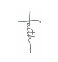 Load image into Gallery viewer, Faith Cross Custom Precision Die Cut Vinyl Decal Sticker Design Style Graphics