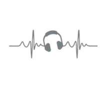 Load image into Gallery viewer, Headphones Heartbeat Custom Precision Die Cut Vinyl Decal Sticker Design Style Graphics