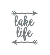 Load image into Gallery viewer, Lake Life Arrows Custom Precision Die Cut Vinyl Decal Sticker Design Style Graphics