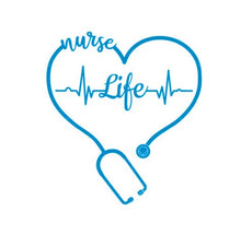 Load image into Gallery viewer, Nurse Life Custom Precision Die Cut Vinyl Decal Sticker Design Style Graphics