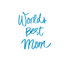 Load image into Gallery viewer, World's Best Mom Custom Precision Die Cut Vinyl Decal Sticker Design Style Graphics