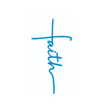 Load image into Gallery viewer, Faith Cross Custom Precision Die Cut Vinyl Decal Sticker Design Style Graphics