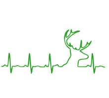 Load image into Gallery viewer, Deer Buck Heartbeat Custom Precision Die Cut Vinyl Decal Sticker Design Style Graphics