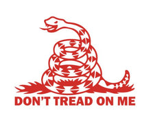 Load image into Gallery viewer, Don't Tread On Me Snake Custom Precision Die Cut Vinyl Decal Sticker Design Style Graphics
