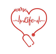 Load image into Gallery viewer, Nurse Life Custom Precision Die Cut Vinyl Decal Sticker Design Style Graphics