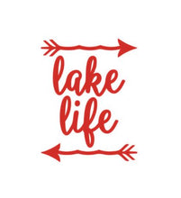 Load image into Gallery viewer, Lake Life Arrows Custom Precision Die Cut Vinyl Decal Sticker Design Style Graphics