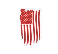 Load image into Gallery viewer, American Flag Vertical Custom Precision Die Cut Vinyl Decal Sticker Design Style Graphics