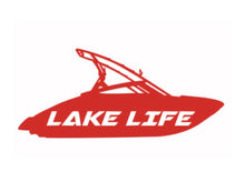 Load image into Gallery viewer, Lake Life Ski Boat Custom Precision Die Cut Vinyl Decal Sticker Design Style Graphics