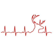 Load image into Gallery viewer, Deer Buck Heartbeat Custom Precision Die Cut Vinyl Decal Sticker Design Style Graphics