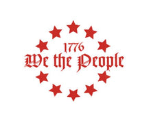 Load image into Gallery viewer, We The People 1776 Star Circle Custom Precision Die Cut Vinyl Decal Sticker Design Style Graphics